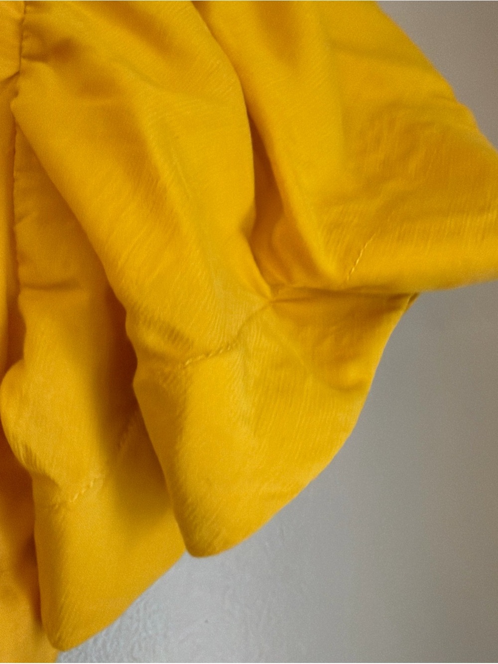 Endless Rose Flounced Sleeve V Neck Jumpsuit Yellow Wide Leg Size Small NWT - Picture 9 of 12